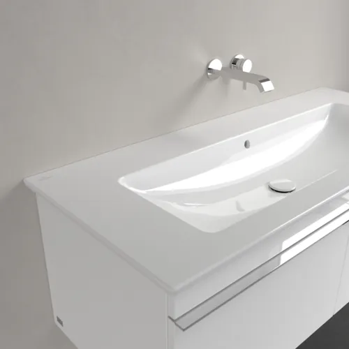 Bild von VILLEROY BOCH Venticello Schrankwaschtisch, 1200 x 500 x 175 mm, Weiß Alpin CeramicPlus, mit Überlauf #4104CJR1