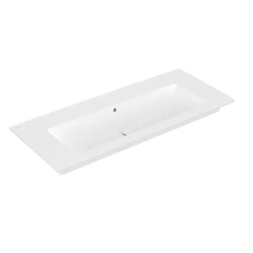 Зображення з  VILLEROY BOCH Venticello Vanity washbasin, 1200 x 500 x 175 mm, White Alpin CeramicPlus, with overflow #4104CJR1