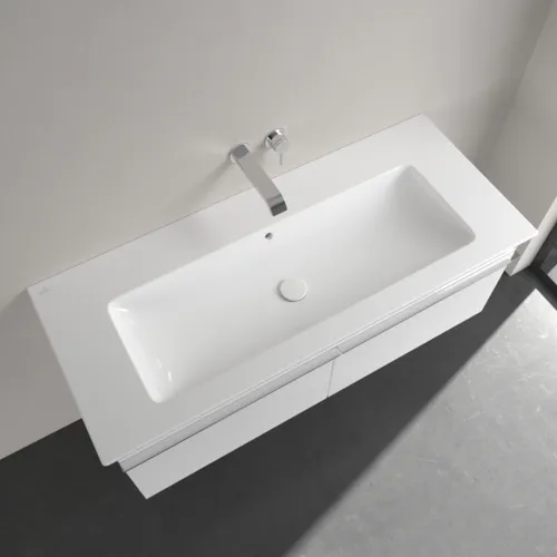 Bild von VILLEROY BOCH Venticello Schrankwaschtisch, 1200 x 500 x 175 mm, Weiß Alpin CeramicPlus, mit Überlauf #4104CJR1