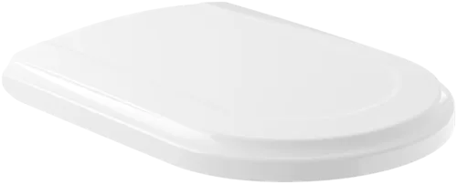 Picture of VILLEROY BOCH Hommage Toilet seat and cover, with automatic lowering mechanism (SoftClosing), with removable seat (QuickRelease), Star White #8809S6R2