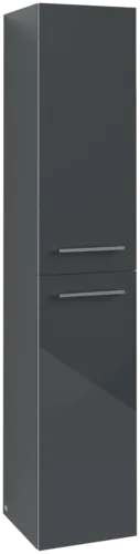 VILLEROY BOCH Avento Tall cabinet, 2 doors, 350 x 1760 x 404 mm, Crystal Grey #A89401B1 resmi