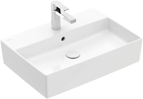 Зображення з  VILLEROY BOCH Memento 2.0 Surface-mounted washbasin, 600 x 420 x 140 mm, White Alpin, with overflow #4A076001