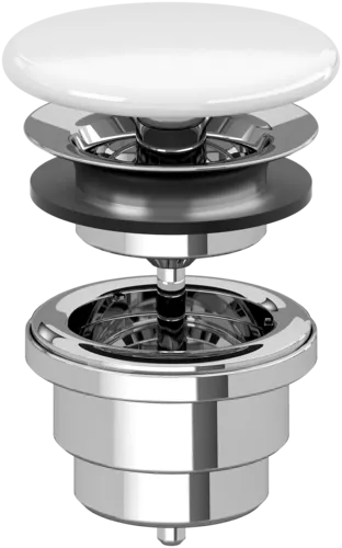 εικόνα του VILLEROY BOCH Accessories Unclosable outlet valve, 121 x 215 x 68 mm, White Alpin #68080001