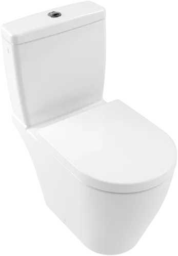 VILLEROY BOCH Avento Toilet seat and cover, with automatic lowering mechanism (SoftClosing), with removable seat (QuickRelease), White Alpin #9M77C101 resmi