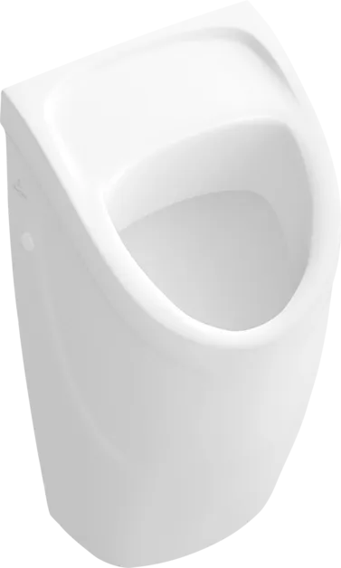 VILLEROY BOCH O.novo Absaug-Urinal Compact, ohne Deckel, mit Zielobjekt, Zulauf verdeckt, 290 x 245 mm, Weiß Alpin CeramicPlus #755705R1