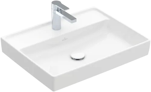 VILLEROY BOCH Collaro Washbasin, 600 x 470 x 160 mm, White Alpin, without overflow #4A336101 resmi