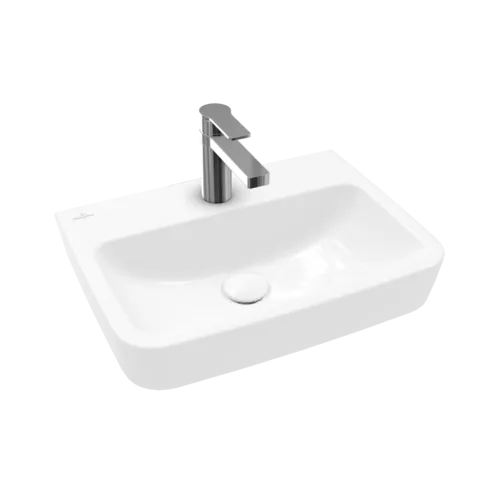 Bild von VILLEROY BOCH O.novo Handwaschbecken, 500 x 370 x 160 mm, Weiß Alpin AntiBac CeramicPlus, ohne Überlauf #434451T2