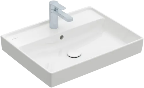 Picture of VILLEROY BOCH Collaro Washbasins, 600 x 470 x 160 mm, White Alpin, with overflow, polished 4A336G01