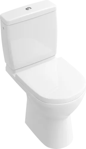 Bild von VILLEROY BOCH O.novo Tiefspül-WC Compact spülrandlos für Kombination, bodenstehend, Weiß Alpin CeramicPlus #5689R0R1