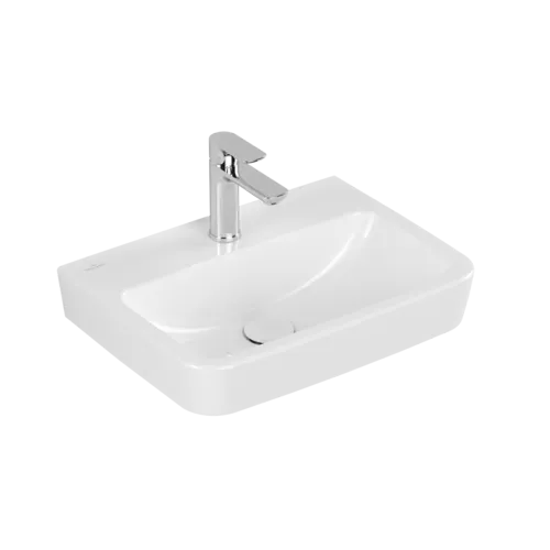VILLEROY BOCH O.novo Handwaschbecken, 500 x 370 x 160 mm, Weiß Alpin, mit Überlauf #43445001