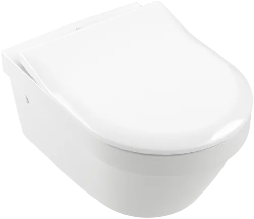 VILLEROY BOCH Architectura Toilet seat and cover SlimSeat, with automatic lowering mechanism (SoftClosing), with removable seat (QuickRelease), White Alpin #9M70S101 resmi