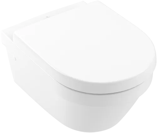 Picture of VILLEROY BOCH Architectura Toilet seat and cover, with automatic lowering mechanism (SoftClosing), with removable seat (QuickRelease), White Alpin #98M9C101