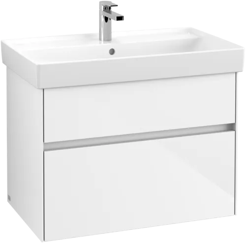 Picture of VILLEROY BOCH Collaro Vanity unit, 2 pull-out compartments, 754 x 546 x 444 mm, Glossy White #C01000DH