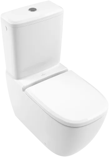Picture of VILLEROY BOCH Antheus Toilet seat and cover, with automatic lowering mechanism (SoftClosing), with removable seat (QuickRelease), White Alpin #8M18S1R1