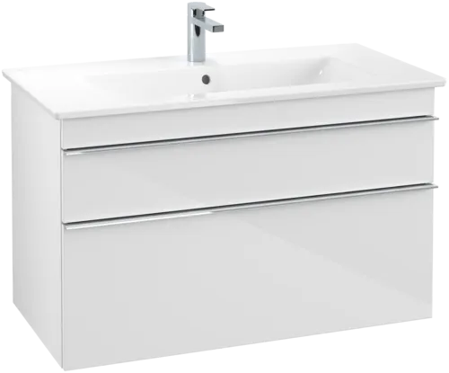 Bild von VILLEROY BOCH Venticello Waschbeckenunterschrank, 2 Auszüge, 953 x 590 x 502 mm, Glossy White / Glossy White #A92601DH