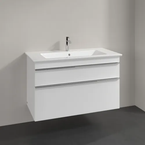 Bild von VILLEROY BOCH Venticello Waschbeckenunterschrank, 2 Auszüge, 953 x 590 x 502 mm, Glossy White / Glossy White #A92601DH