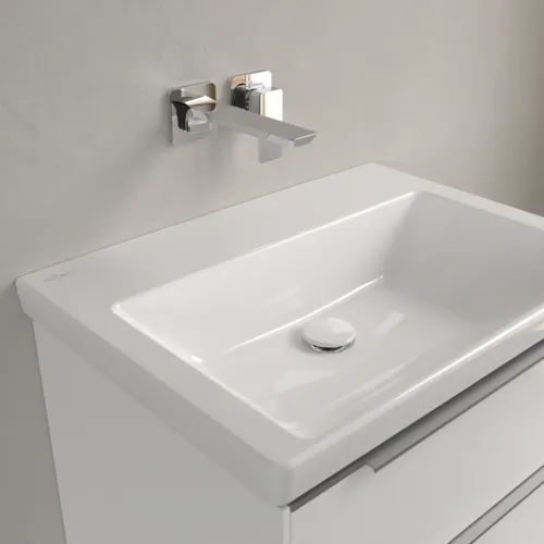 Bild von VILLEROY BOCH Subway 3.0 Waschbecken, 650 x 470 x 165 mm, Weiß Alpin CeramicPlus, ohne Überlauf #4A7068R1
