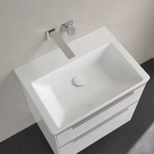 Bild von VILLEROY BOCH Subway 3.0 Waschbecken, 650 x 470 x 165 mm, Weiß Alpin CeramicPlus, ohne Überlauf #4A7068R1