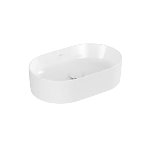 Picture of VILLEROY BOCH Collaro Surface-mounted washbasin, 560 x 360 x 145 mm, White Alpin CeramicPlus, without overflow #4A1956R1