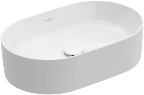Зображення з  VILLEROY BOCH Collaro Surface-mounted washbasin, 560 x 360 x 145 mm, White Alpin, without overflow #4A195601