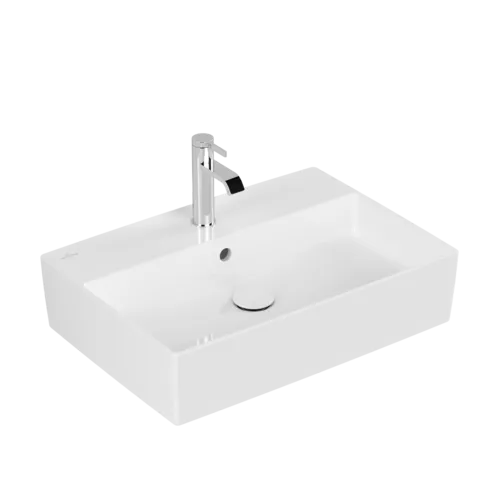 Picture of VILLEROY BOCH Memento 2.0 Surface-mounted washbasin, 600 x 420 x 140 mm, White Alpin CeramicPlus, with overflow #4A0760R1