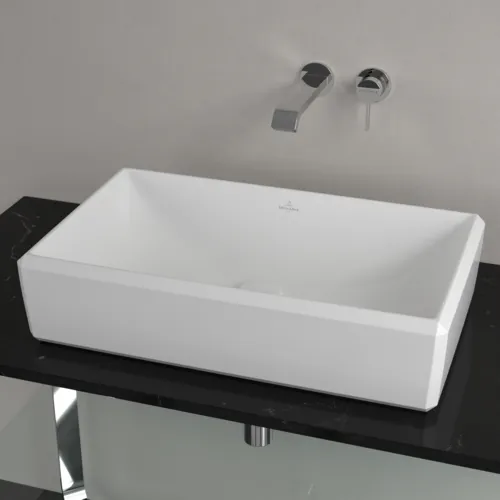 Bild von VILLEROY BOCH Antheus Aufsatzwaschbecken, 645 x 390 x 150 mm, Weiß Alpin CeramicPlus, ohne Überlauf #4A1065R1