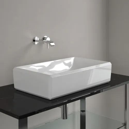 Bild von VILLEROY BOCH Antheus Aufsatzwaschbecken, 645 x 390 x 150 mm, Weiß Alpin CeramicPlus, ohne Überlauf #4A1065R1