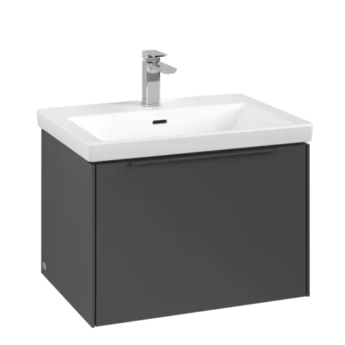 VILLEROY BOCH Subway 3.0 Vanity unit, 1 pull-out compartment, 622 x 429 x 478 mm, Graphite #C57502VR resmi