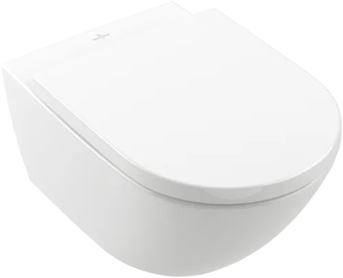 Зображення з  VILLEROY BOCH Subway 3.0 Washdown toilet, rimless, wall-mounted, with TwistFlush / AntiBac, White Alpin AntiBac CeramicPlus #4670T0T2