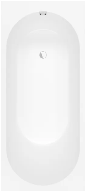 εικόνα του VILLEROY BOCH Oberon 2.0 Rectangular bath, 1800 x 800 mm, White Alpin #UBQ181OBR2DV-01