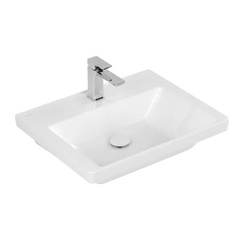 Picture of VILLEROY BOCH Subway 3.0 Washbasin, 600 x 470 x 165 mm, White Alpin, without overflow, ground #4A706L01