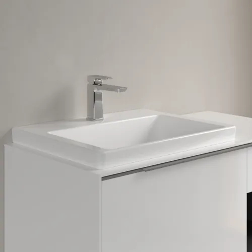 Bild von VILLEROY BOCH Subway 3.0 Waschbecken, 600 x 470 x 165 mm, Weiß Alpin, ohne Überlauf, Unterseite geschliffen #4A706L01