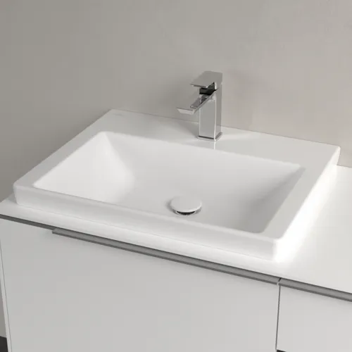 Bild von VILLEROY BOCH Subway 3.0 Waschbecken, 600 x 470 x 165 mm, Weiß Alpin, ohne Überlauf, Unterseite geschliffen #4A706L01
