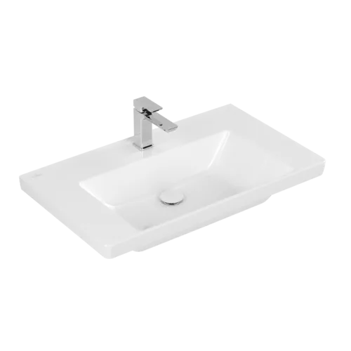 Picture of VILLEROY BOCH Subway 3.0 Vanity washbasin, 800 x 470 x 165 mm, White Alpin, without overflow #4A708101