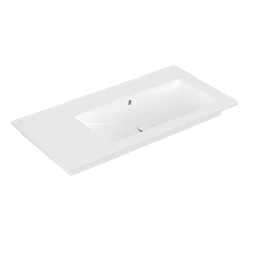 VILLEROY BOCH Venticello Vanity washbasin, 1000 x 500 x 170 mm, White Alpin CeramicPlus, with overflow #4134R3R1 resmi