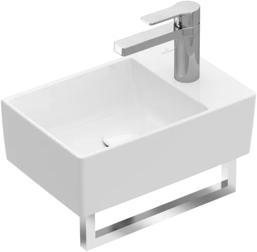VILLEROY BOCH Memento 2.0 Handwashbasin, 400 x 260 x 111 mm, White Alpin, without overflow #43234001 resmi