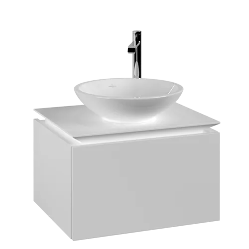 Obrázek VILLEROY BOCH Legato toaletní skříňka, 1 zásuvka, 600 x 380 x 500 mm, bílá matná / bílá matná #B56700MS