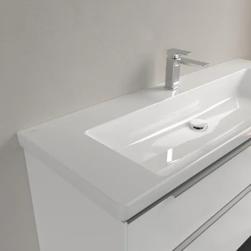 Bild von VILLEROY BOCH Subway 3.0 Schrankwaschtisch, 1300 x 470 x 170 mm, Weiß Alpin CeramicPlus, ohne Überlauf #4A70D2R1