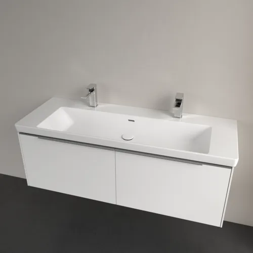 Bild von VILLEROY BOCH Subway 3.0 Schrankwaschtisch, 1300 x 475 x 170 mm, Weiß Alpin CeramicPlus, mit Überlauf #4A70D4R1
