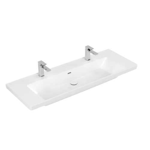 Picture of VILLEROY BOCH Subway 3.0 Vanity washbasin, 1300 x 475 x 170 mm, White Alpin CeramicPlus, with overflow #4A70D4R1