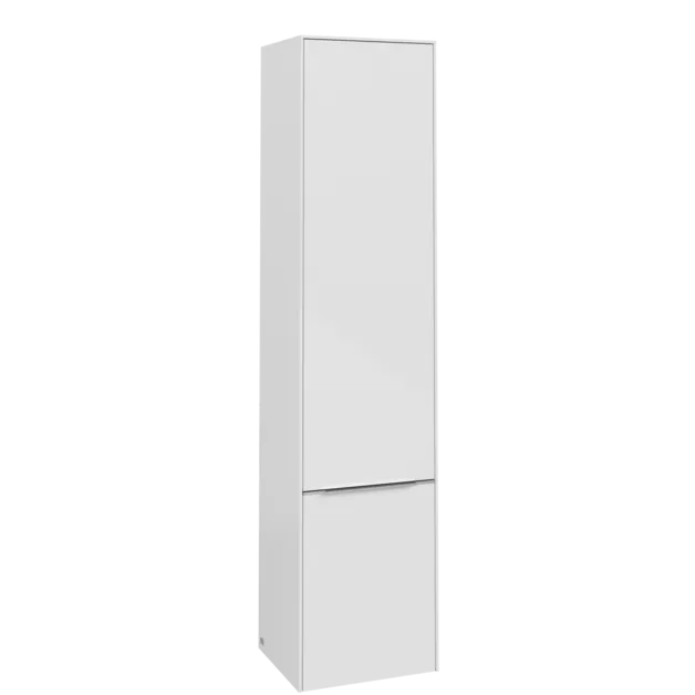 Picture of VILLEROY BOCH Subway 3.0 Tall cabinet, 2 doors, 400 x 1710 x 362 mm, Brilliant White / Brilliant White #C58600VE
