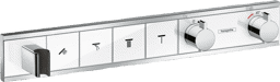 Bild von HANSGROHE RainSelect Thermostat Unterputz für 4 Verbraucher mit integriertem Brausehalter #15357400 - Weiß/Chrom