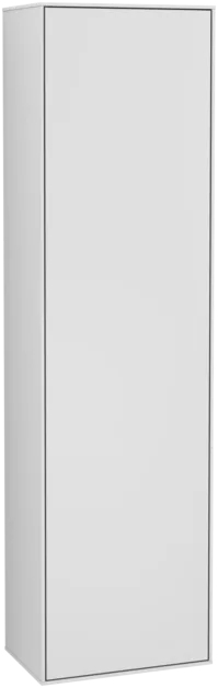 Picture of VILLEROY BOCH Finion Tall cabinet, with lighting, 1 door, 418 x 1516 x 270 mm, White Matt Lacquer #G48000MT