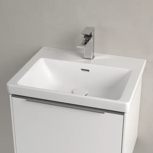 Bild von VILLEROY BOCH Subway 3.0 Waschbecken, 550 x 440 x 165 mm, Weiß Alpin CeramicPlus, mit Überlauf #4A70F4R1