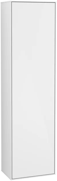 Picture of VILLEROY BOCH Finion Tall cabinet, 1 door, 418 x 1516 x 270 mm, Glossy White Lacquer #F48000GF