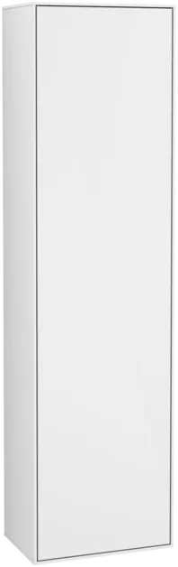 Picture of VILLEROY BOCH Finion Tall cabinet, 1 door, 418 x 1516 x 270 mm, Glossy White Lacquer #F49000GF
