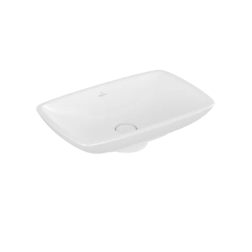 Picture of VILLEROY BOCH Loop & Friends Surface-mounted washbasin, 585 x 380 x 110 mm, White Alpin CeramicPlus, with overflow #515400R1