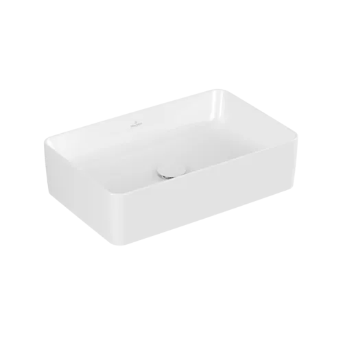 Picture of VILLEROY BOCH Collaro Surface-mounted washbasin, 560 x 360 x 145 mm, White Alpin CeramicPlus, without overflow #4A2056R1