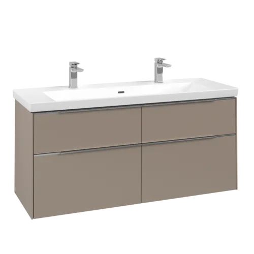Picture of VILLEROY BOCH Subway 3.0 Vanity unit, 4 pull-out compartments, 1272 x 576 x 478 mm, Taupe #C60200VM