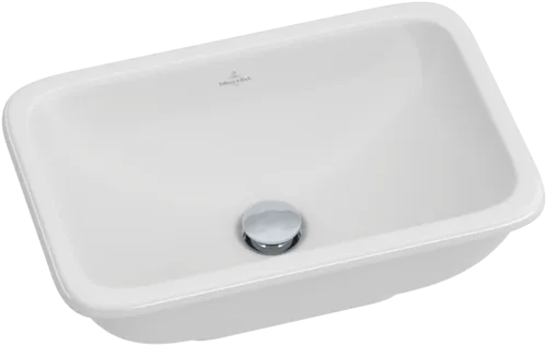 VILLEROY BOCH Loop & Friends Built-in washbasin, 510 x 340 x 185 mm, White Alpin CeramicPlus, with overflow, unground #614510R1 resmi